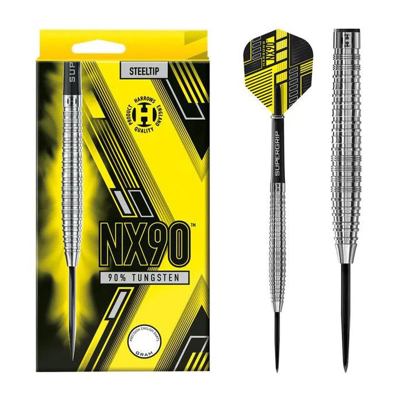 Harrows NX90 90% Tungsten Steel Tip Darts 21 GRAM