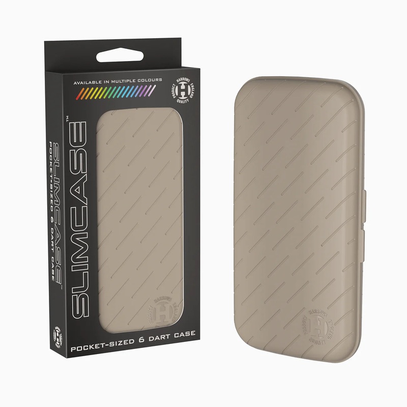 Harrows Slimcase 6 Darts Holder – Pocket Sized – Stone Gray