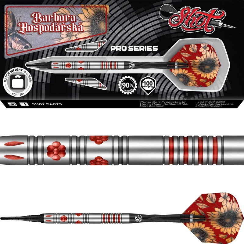 Shot – Barbora Hospodsk Darts – Soft Tip – 90% Tungsten – 20g