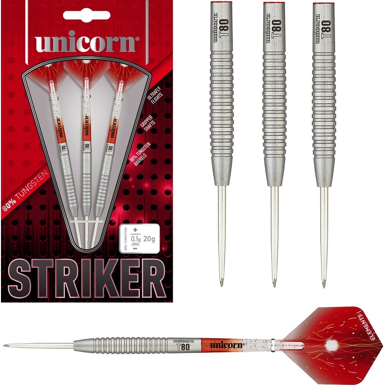 Unicorn Striker Type 2 80% Tungsten Steel Tip Darts 21 Gram