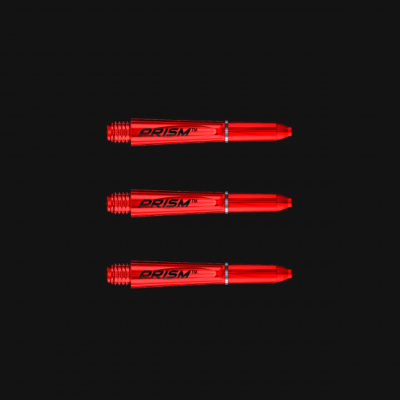 Winmau Prism 1.0 Extra Short Red Polycarbonate Extra Short (27mm in length excluding thread) Red
