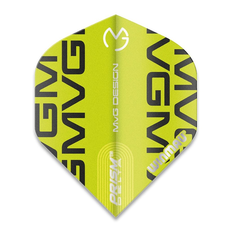 Winmau Prism Delta MvG 2021 Green Print Dart Flights No2 Standard