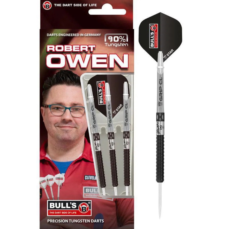 Bull’s DE Robert Owen 90% Tungsten Steel Tip Darts 23 GRAM