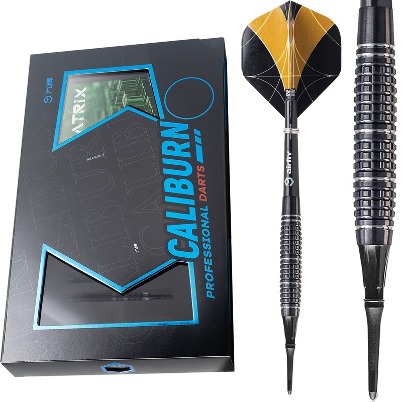 *Caliburn Matrix I Darts – Soft Tip – 90% – B1 – Black 17g