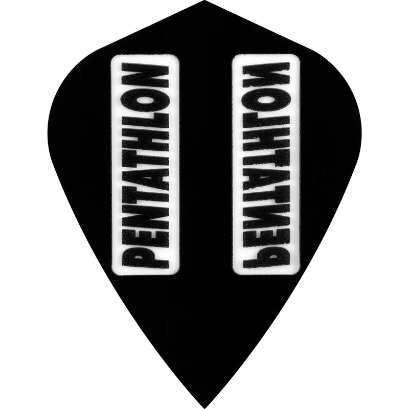 *Dart Flights – Pentathlon Colours – Extra Strong – Kite Black