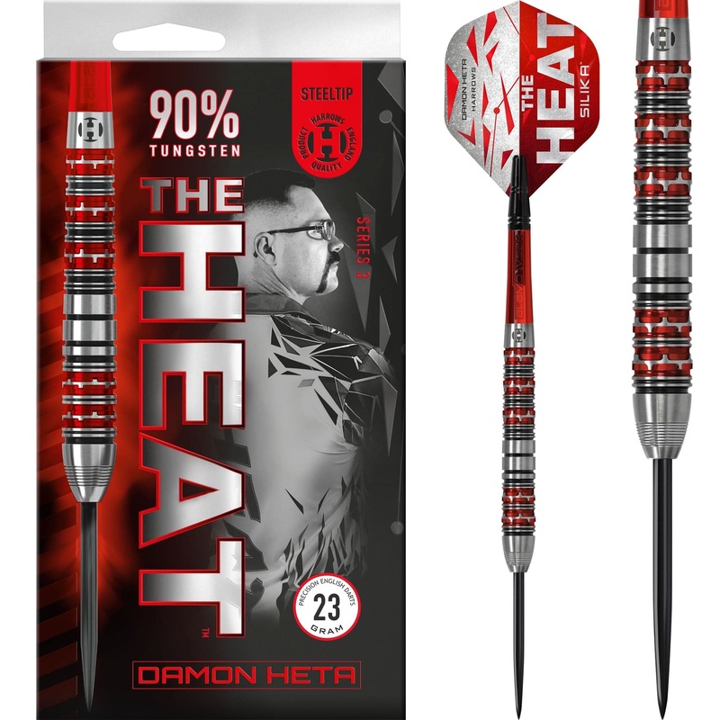 Harrows Damon Heta Darts – The Heat – Steel Tip – 90% Tungsten – Series 3 21g