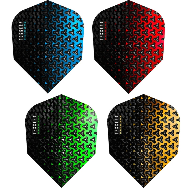 *Harrows Tessera Dart Flights – No6 – Std Blue
