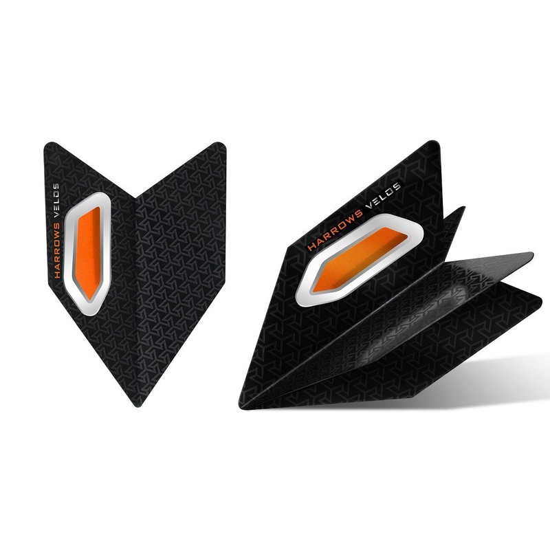 Harrows Velos Orange Dart Flights Orange