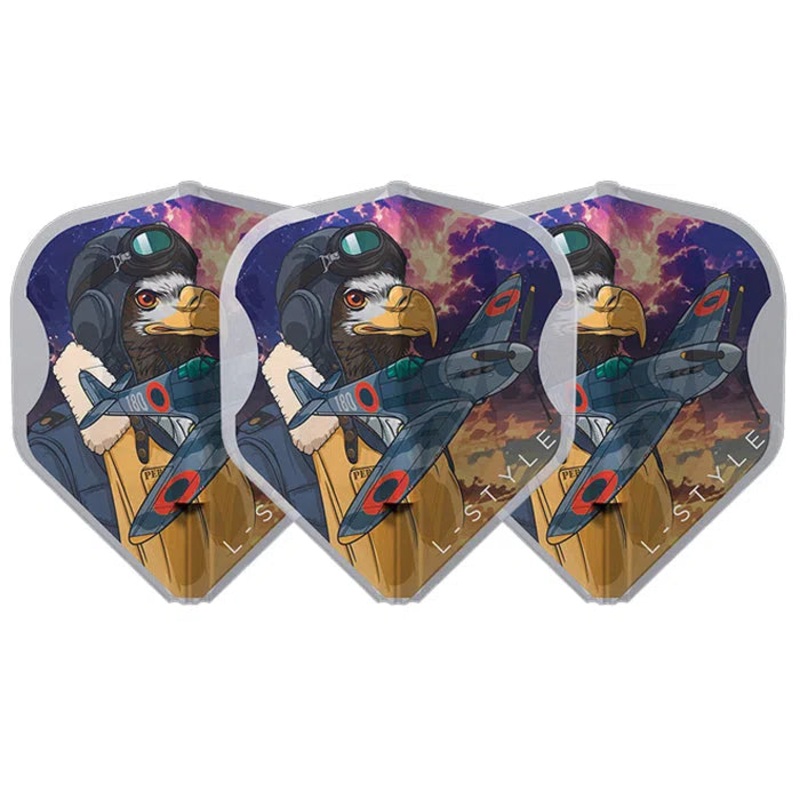 L-Style L1EZ Ricardo Perez White Signature Champagne Darts Flights