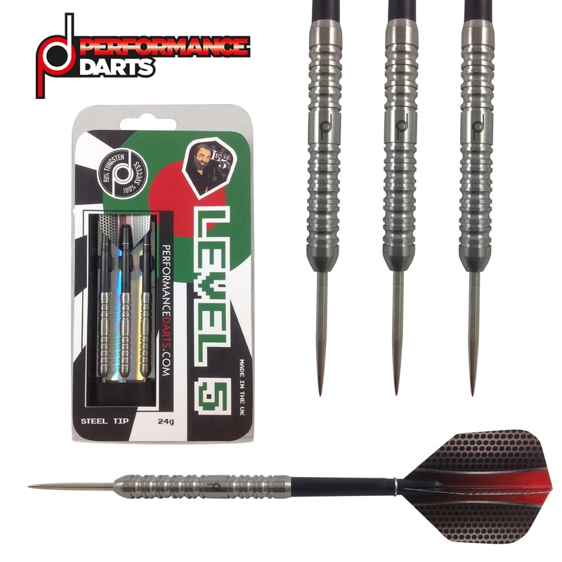 Level 5 90% Tungsten Steel Tip Darts by Performance Darts 22 Gram