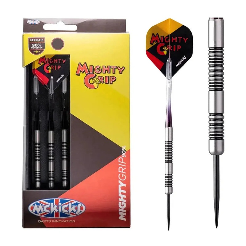 McKicks Premium Mighty Grip 90% Tungsten Steel Tip Darts 21 GRAM