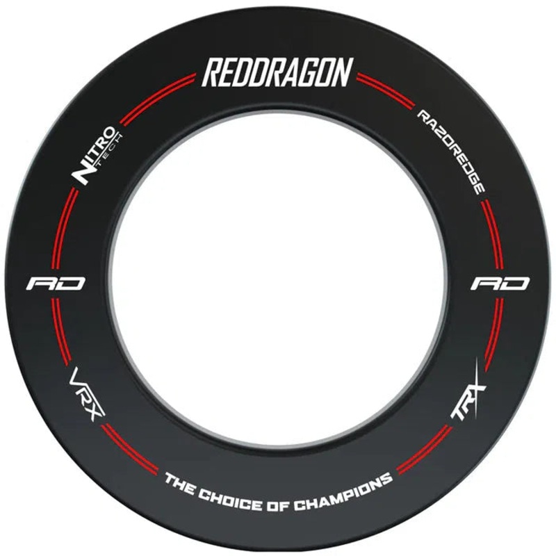 Red Dragon Dartboard Surround – Black