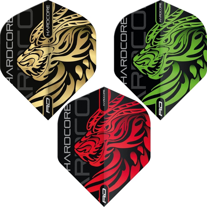 Red Dragon – Hardcore Jonny Clayton – Big Wing Dart Flights Gold