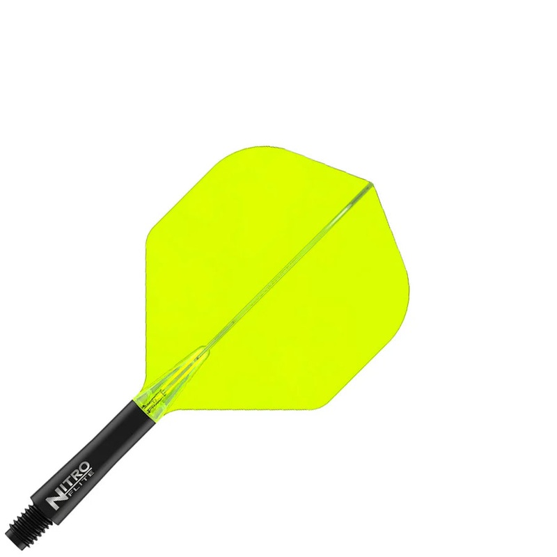 Red Dragon Nitro Flite Integrated Flight and Shaft System – No2 Short Black & Yellow Black and Yellow Short (22mm in length excluding thread) No. 2