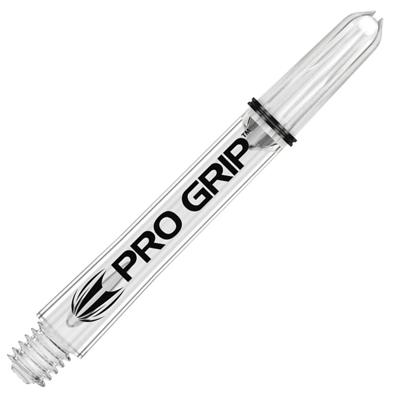 Target Pro Grip Nylon Dart Shafts – Medium Clear (3 Sets)