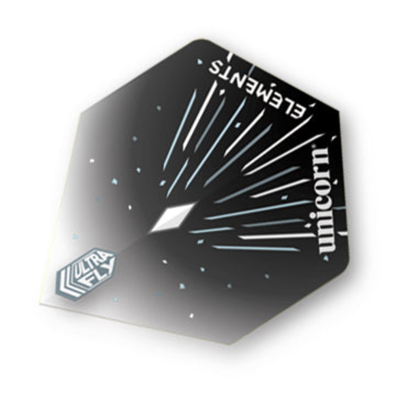 Unicorn Ultrafly Dart Flights Big Wing Elements Icestorm Black