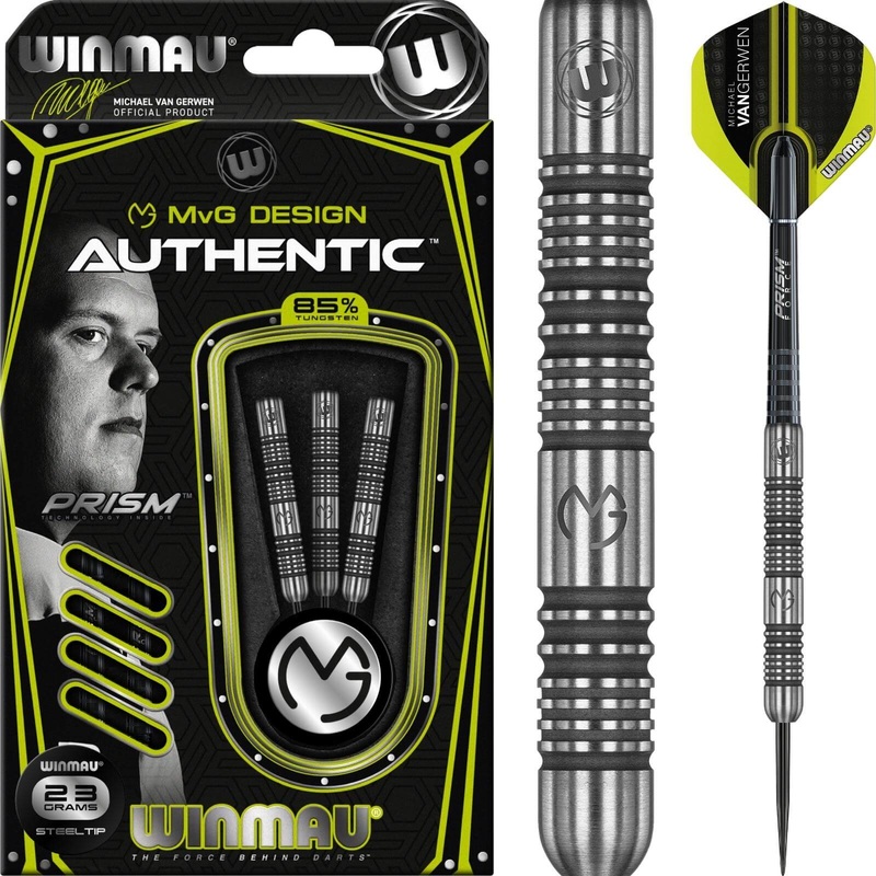 Winmau – MvG Authentic Darts – Steel Tip – 85% Tungsten – 22g 23g 24g 26g 22 grams
