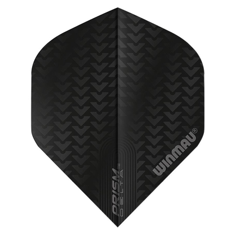 Winmau Prism Delta Black V Dart Flights Standard Black V