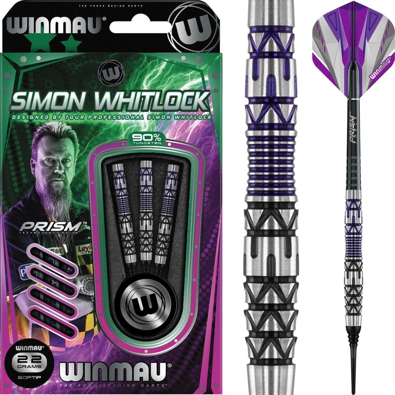 Winmau – Simon Whitlock Special Edition Darts – Soft Tip – 90% Tungsten – 22g
