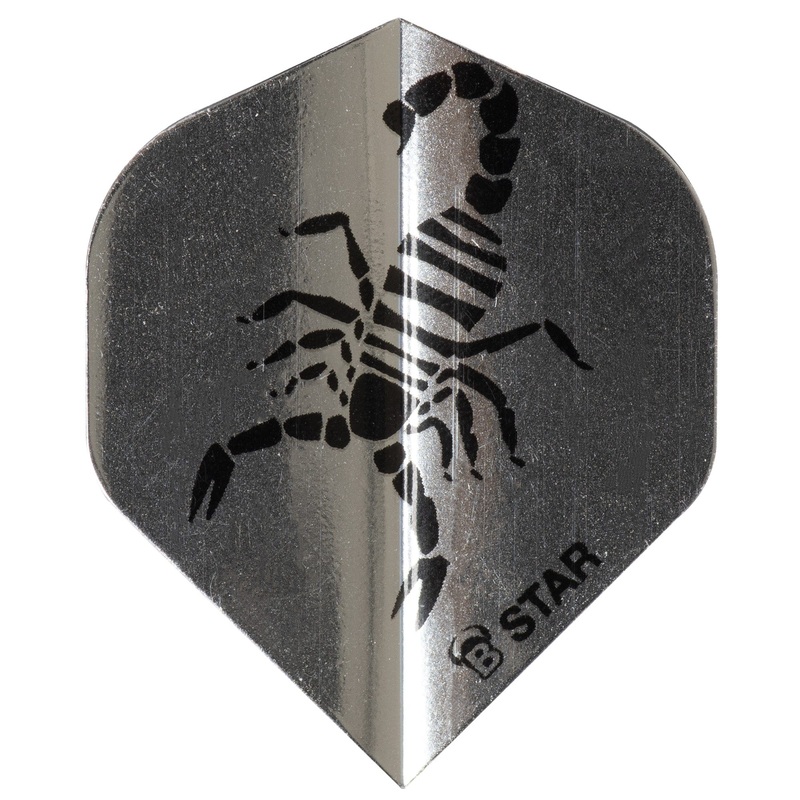 BULL’S B-Star Dart Flights – 100 Micron – A-Std – Scorpion – White