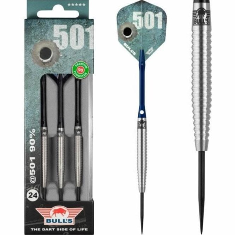 Bulls @501 Darts – Steel Tip Tungsten – Pyramid Grip 22g