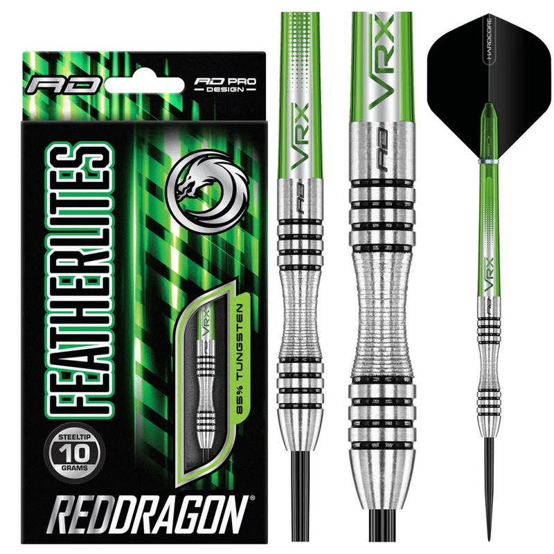 Featherlite 1 85% Tungsten Steel Tip Darts by Red Dragon 10 Gram
