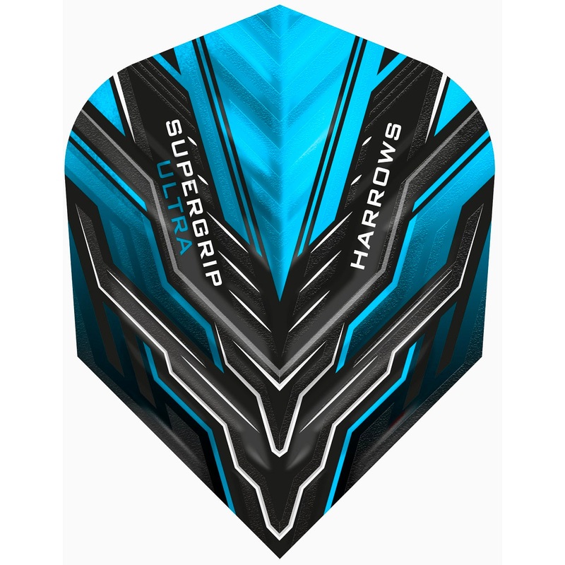 Harrows Supergrip Ultra Aqua Standard Dart Flights Aqua
