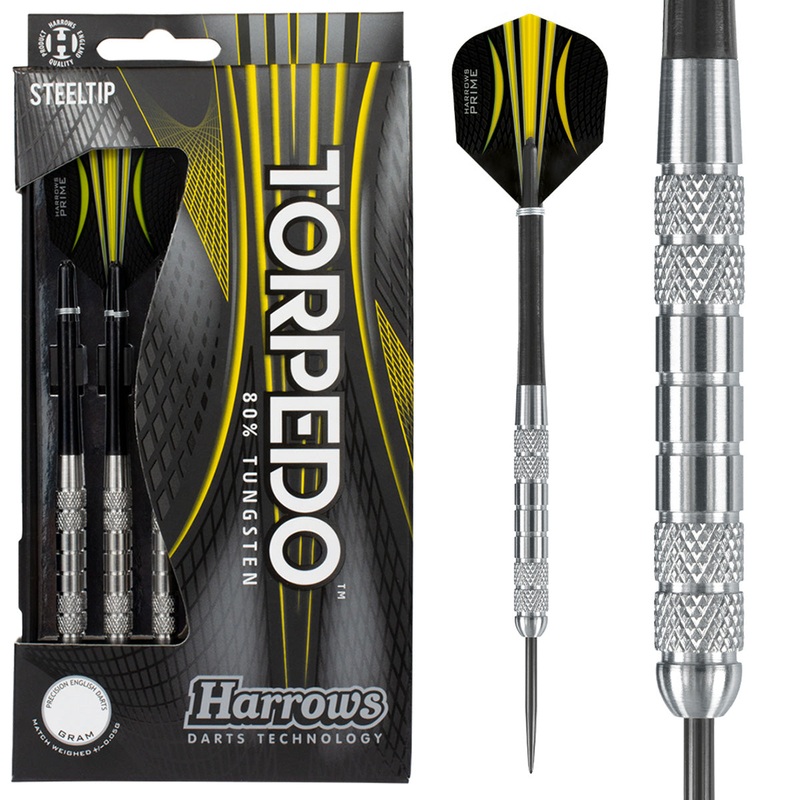 Harrows Torpedo K2 Barrel 80% Tungsten Steel Tip Darts 23 Gram
