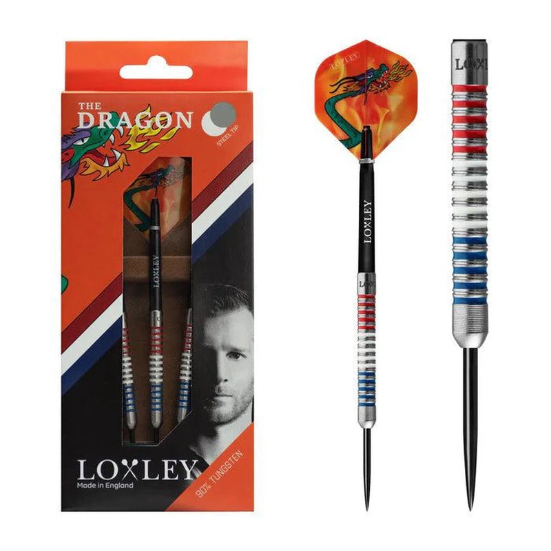 Loxley Jules v Dongen The Dragon 90% Tungsten Steel Tip Darts 21 GRAM
