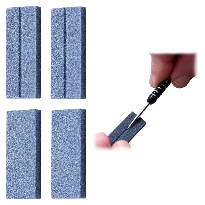 Ruthless Dart Sharpener – Flat V Groove – Value Pack – 4 Pieces