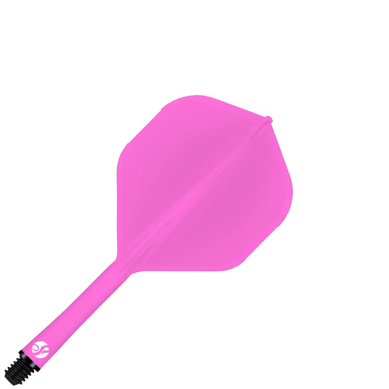 Shot Flight Deck Dart Flight and Shaft System – Standard Short Pink