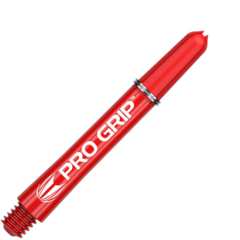 Target Pro Grip Nylon Dart Shafts – Intermediate Red (3 Sets)