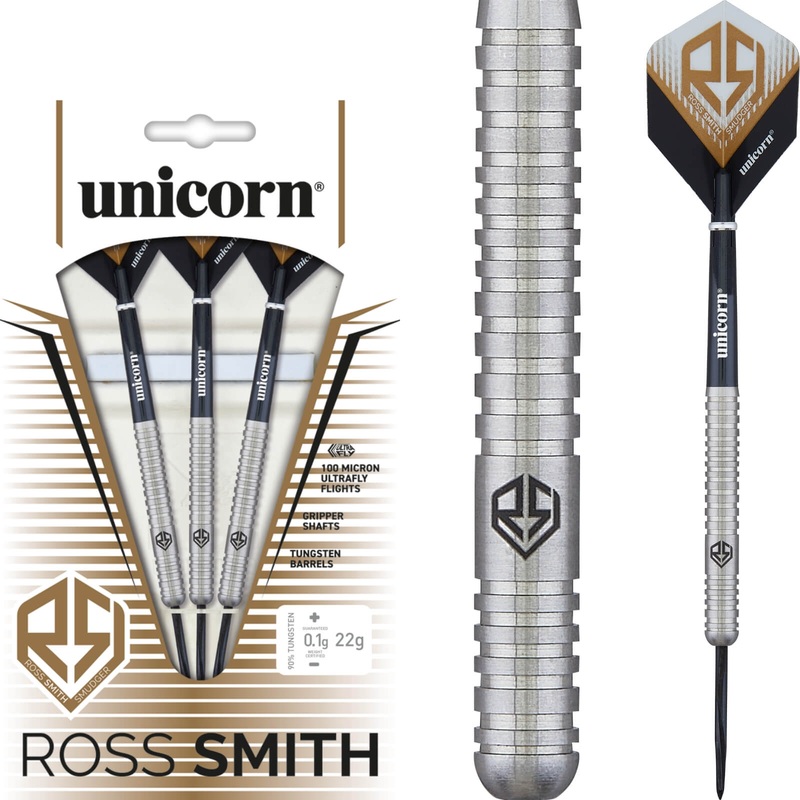 Unicorn – Ross Smith Natural Darts – Steel Tip – 90% Tungsten – 20g 22g 24g 20 grams