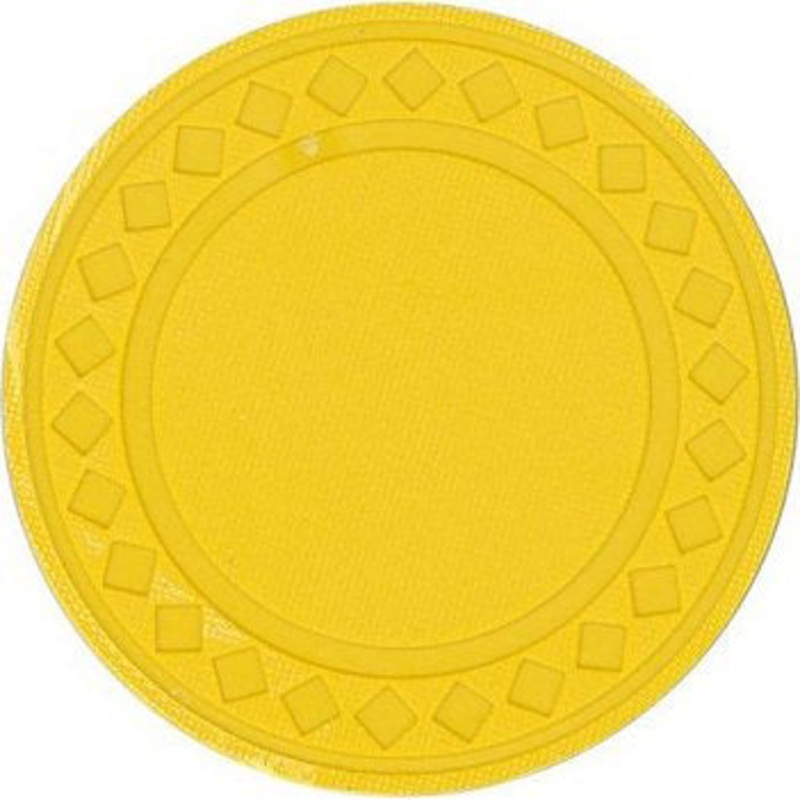 50 Yellow Roulette Chips