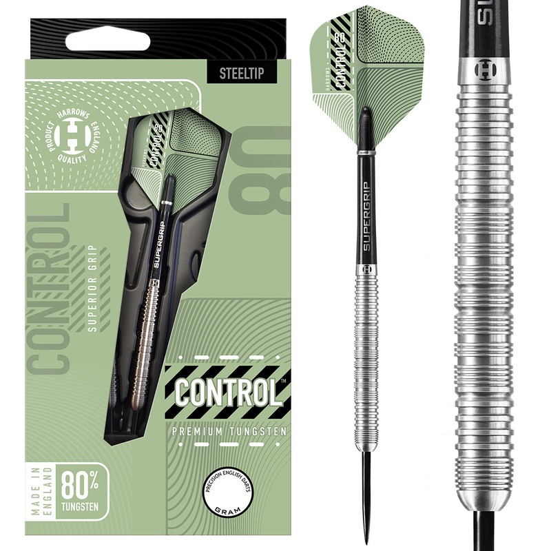Control Parallel 80% Tungsten Steel Tip Darts by Harrows 22 Gram