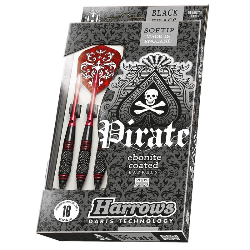 Harrows Pirate Brass Soft Tip Darts 18 grams
