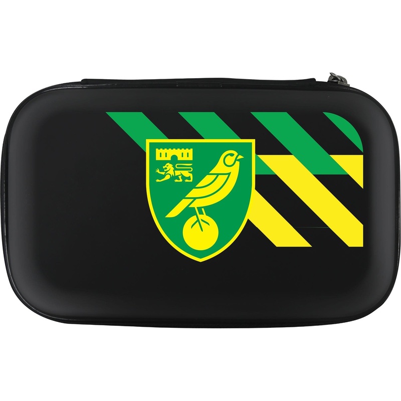 Norwich City FC – Official Licensed – The Canaries – Dart Case – W2 – Corner Stripes – Crest