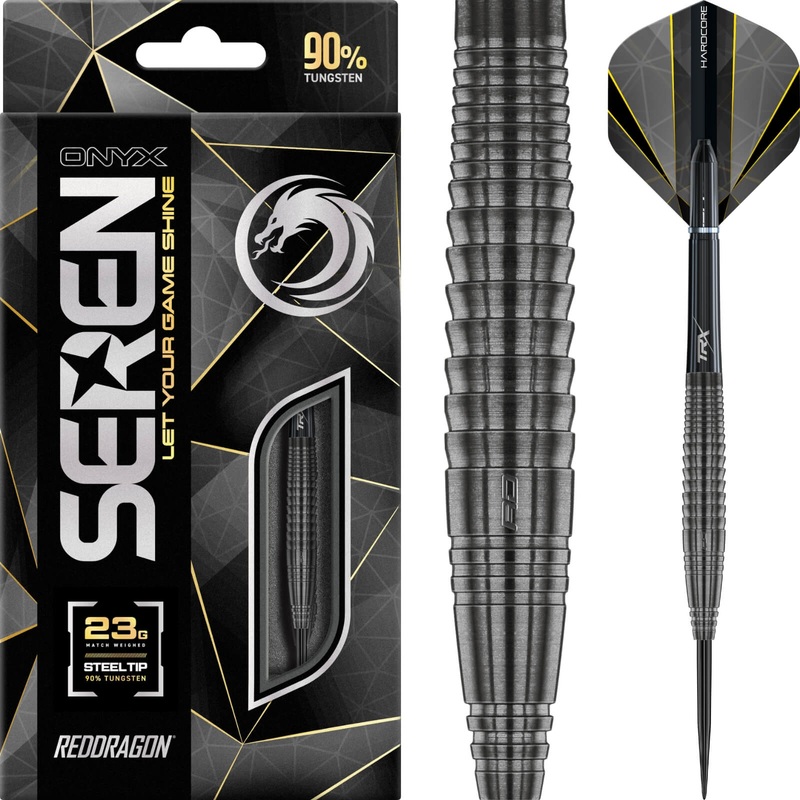 Red Dragon – Seren 4 Onyx Darts – Steel Tip – 90% Tungsten – 23g 25g 23 grams