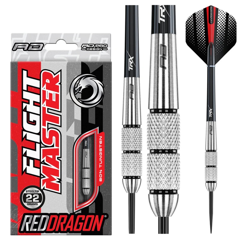 Red Flash 80% Tungsten Steel Tip Darts by Red Dragon 22 Gram