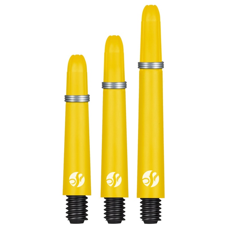 Shot Koi Carbon Dart Shafts – with Springs – Yellow Short