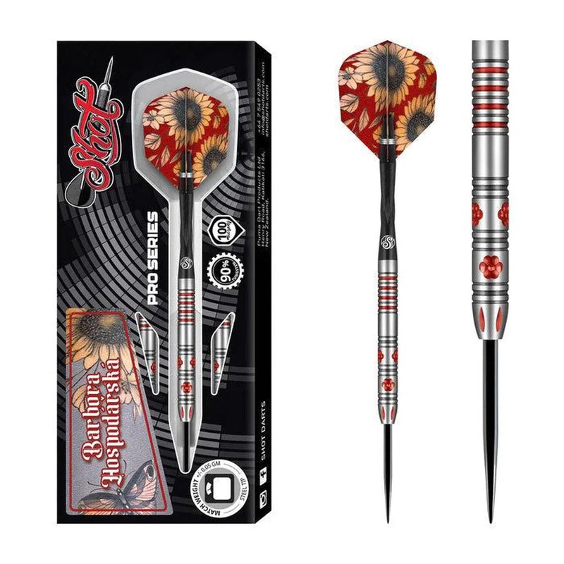 Shot Pro Series Barbora Hospodrsk 90% Tungsten Steel Tip Darts 21 GRAM