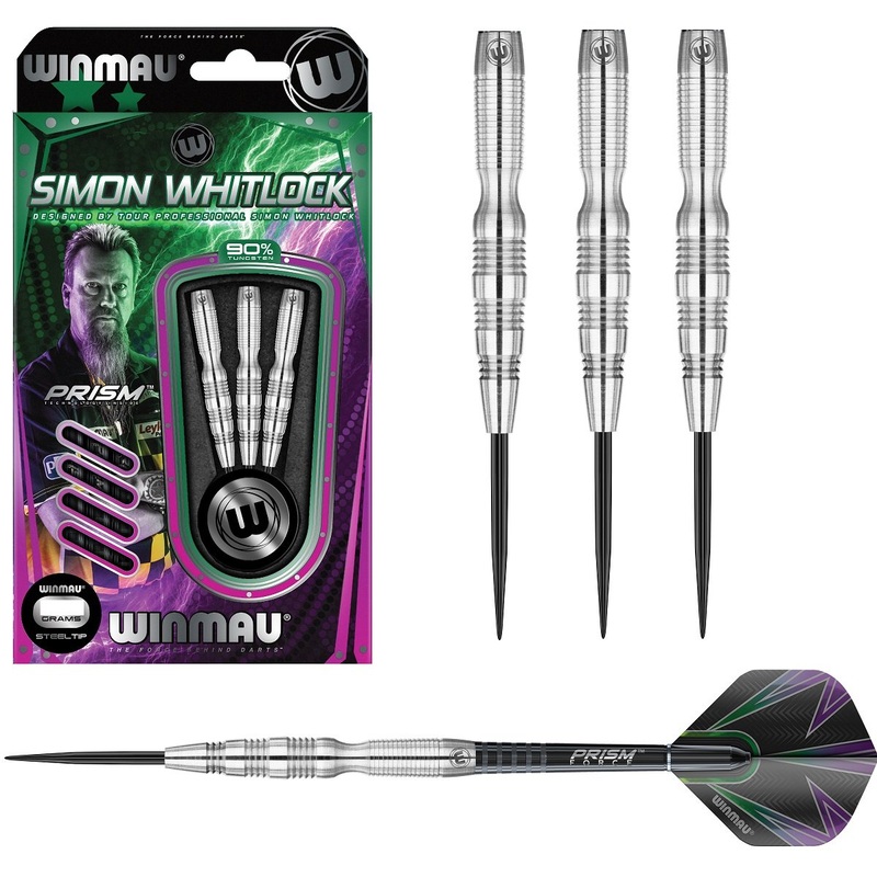 Simon Whitlock 90% Tungsten Steel Tip Darts by Winmau 22 Gram