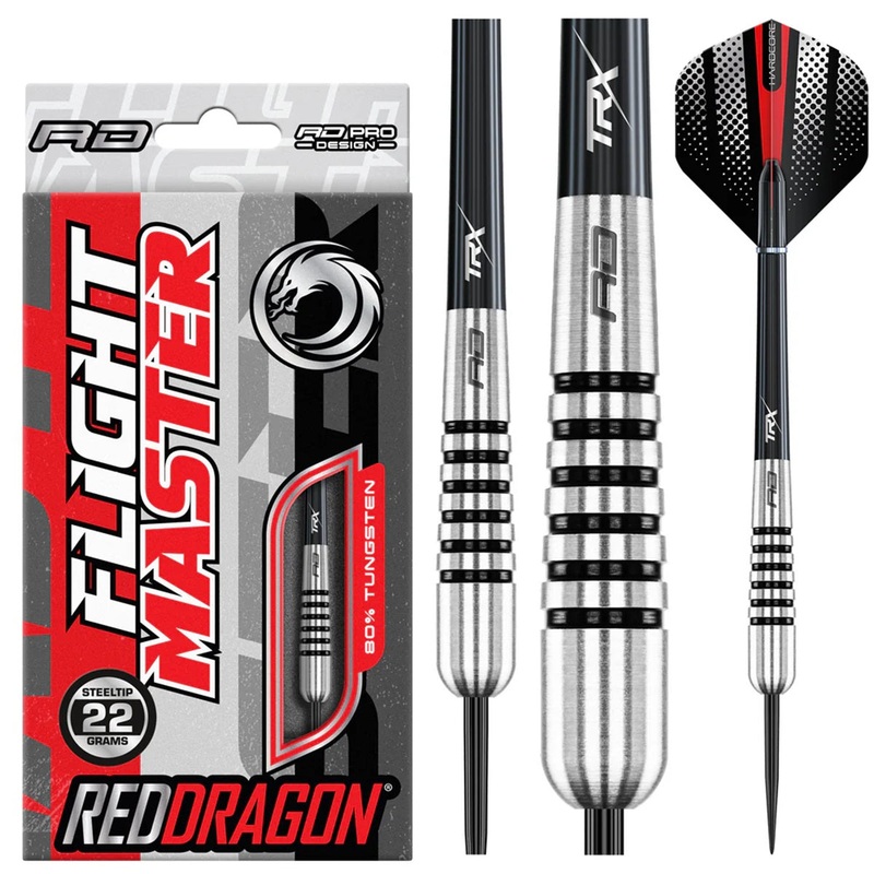 Torpedo 80% Tungsten Steel Tip Darts by Red Dragon 22 Gram