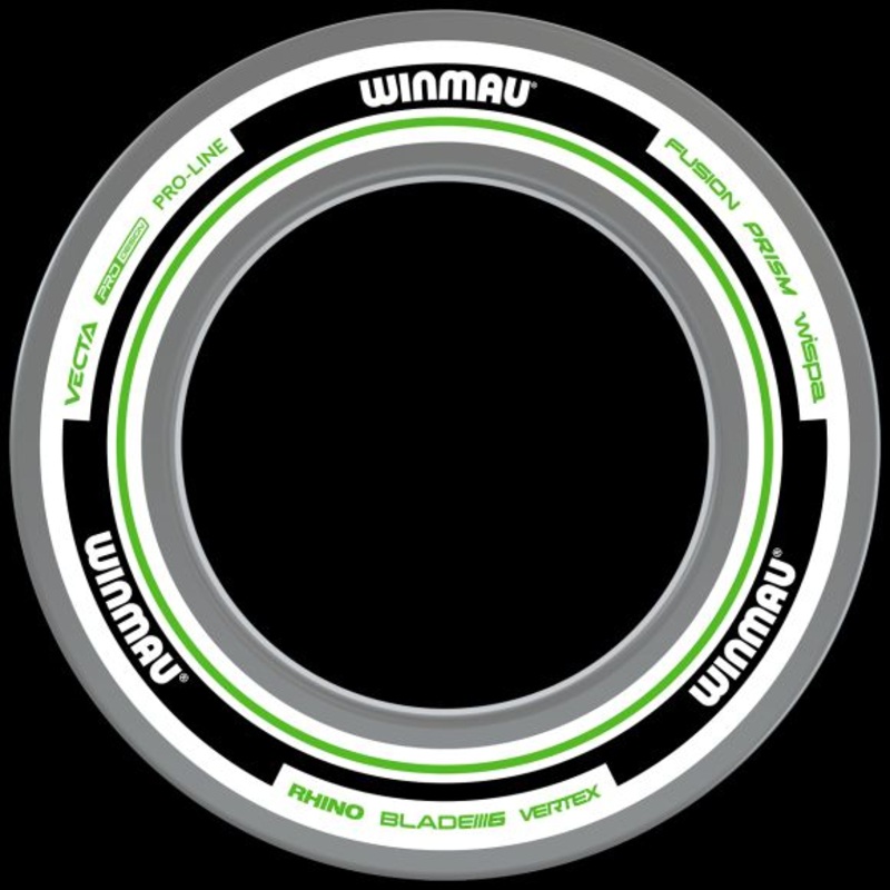 Winmau Advance White/Green Surround White/Green Not Included 43.6cm Inner Diameter, 67.5cm Outer Diameter