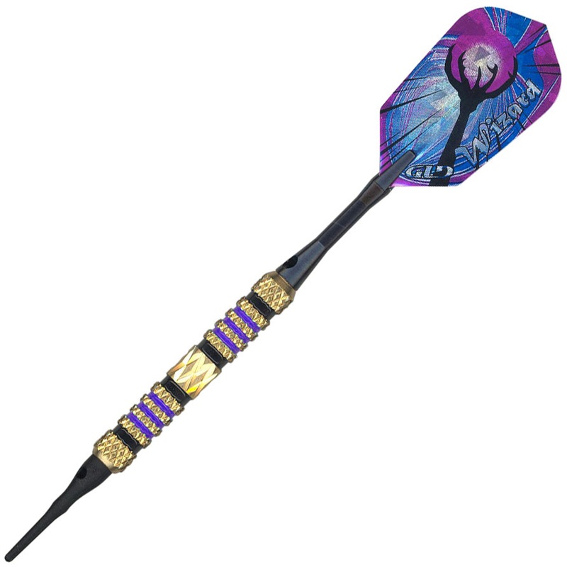 GLD Wizard Soft Tip Darts – Purple Rings 18gm
