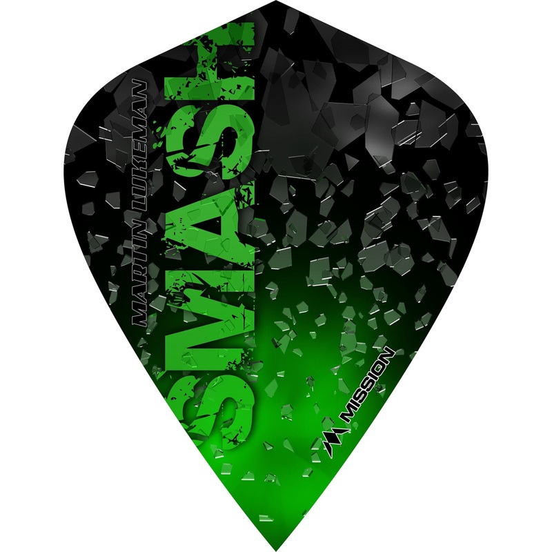 Mission Solo Dart Flights – 75 Micron – Kite – Martin Lukeman