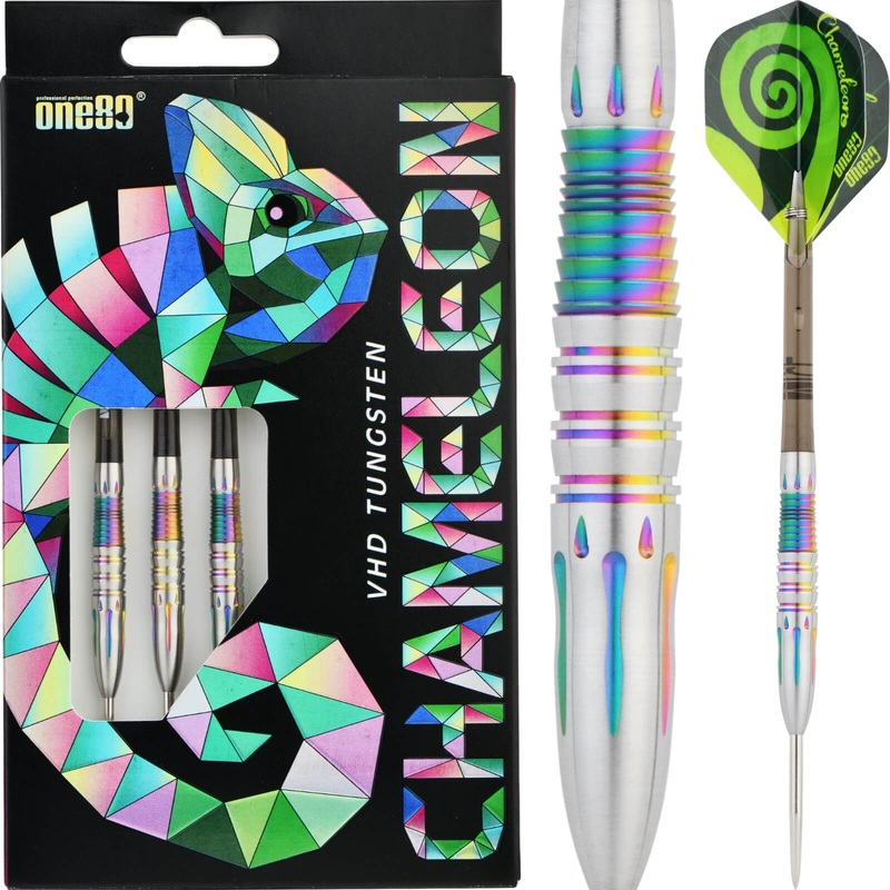 One80 – Chameleon Furcifer Darts – Steel Tip – 90% Tungsten – 22g 24g 22 grams