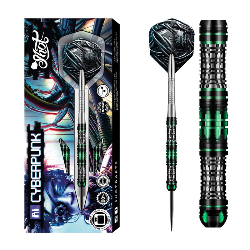 Shot AI Cyberpunk 90% Tungsten Steel Tip Darts 23 GRAM