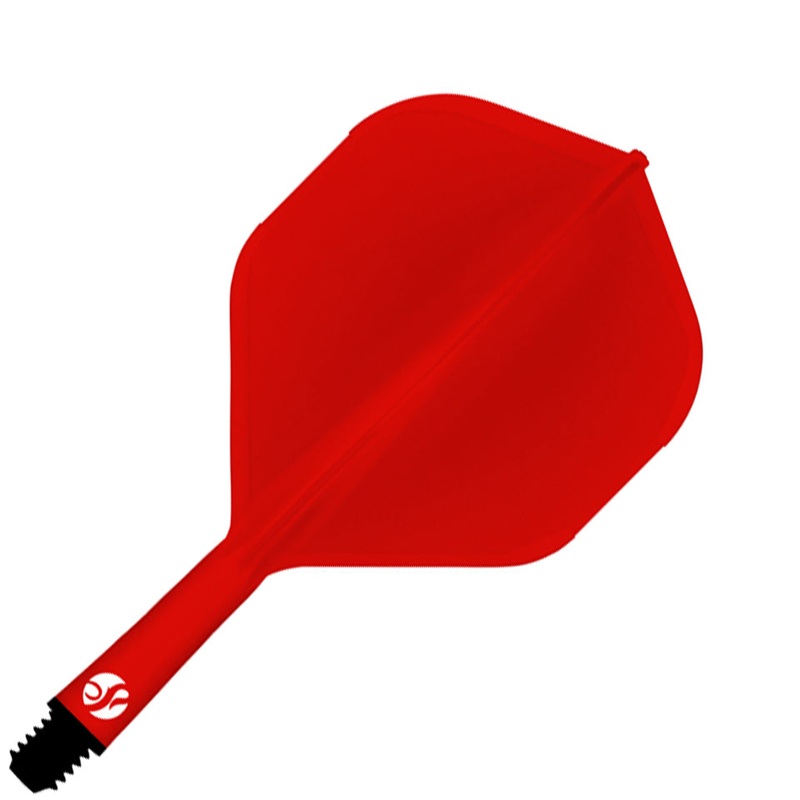 Shot Flight Deck Dart Flight & Shaft System – Standard Short Red