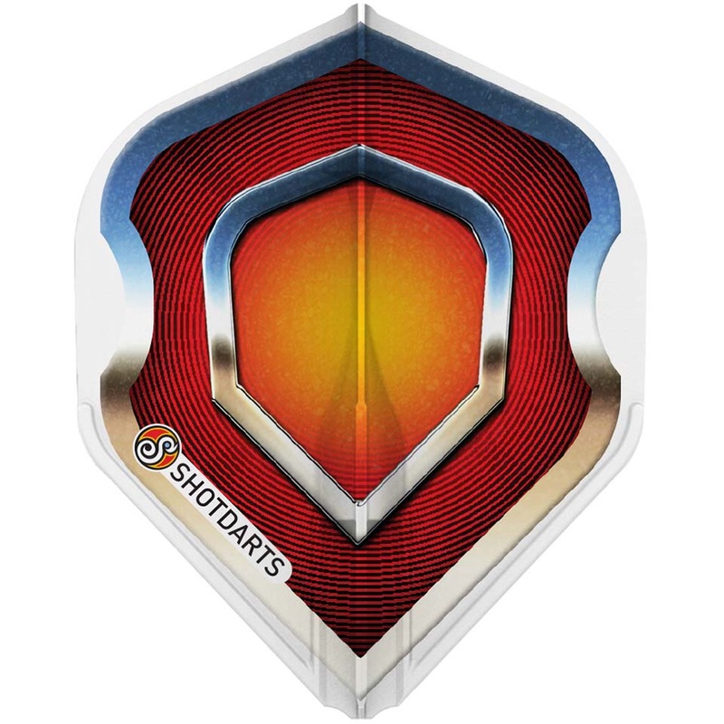 Shot L-Style EZ Americana Chrome Dart Flights – L1 / Standard